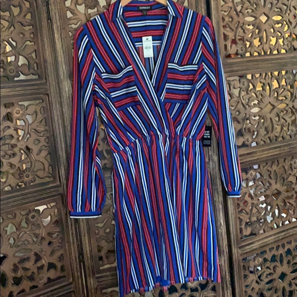 NWT Express Striped Dress Size M